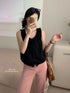 MATINEE Lace Border Drawn String Collar Tops